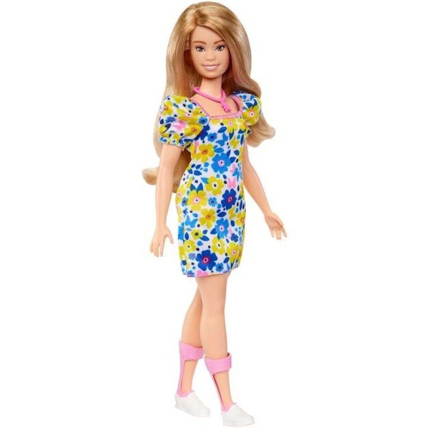 Barbie - Fashionistas - Down Syndrome Wearing Floral Dress (HJT05)