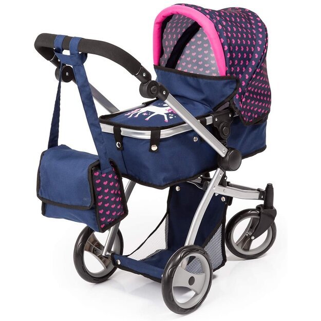 Bayer - Dolls Pram Mega Set - Navy (18354AC)