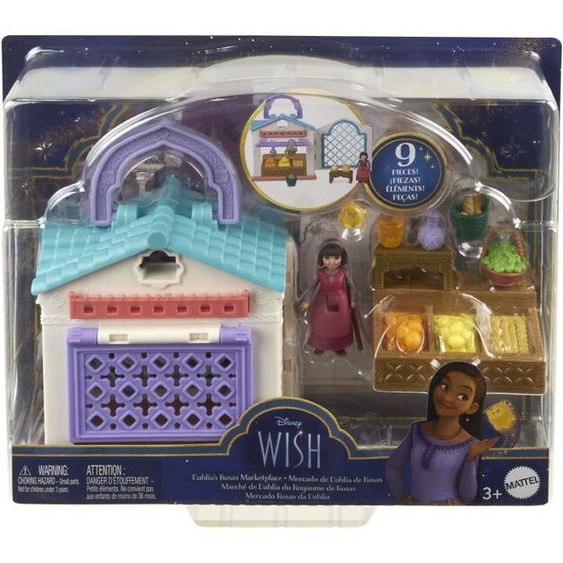 Disney Wish - Mini Doll Playset - Dahlia’s Rosas Marketplace (HRH74)