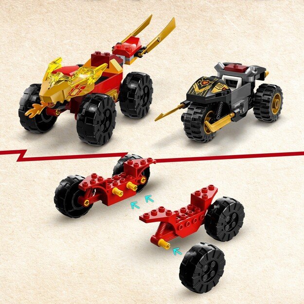 LEGO Ninjago - Kai and Ras's Car and Bike Battle (71789)