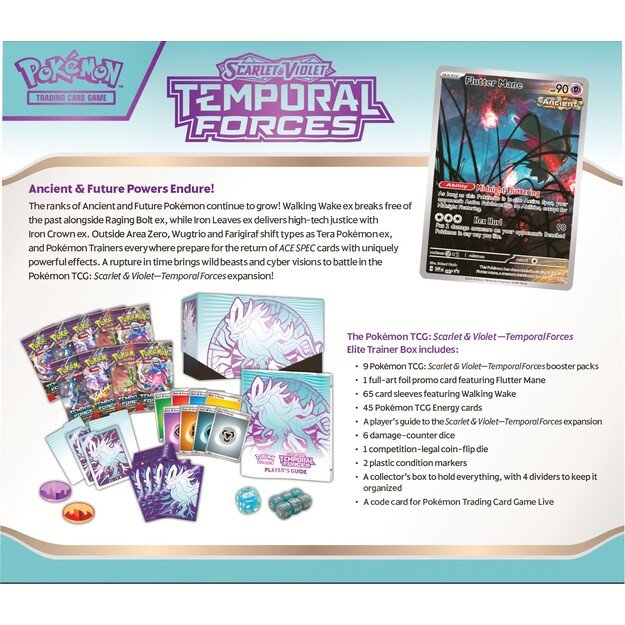 Pokémon - SV5 Temporal Forces Elite Trainer Box - Walking Wake (POK85657)