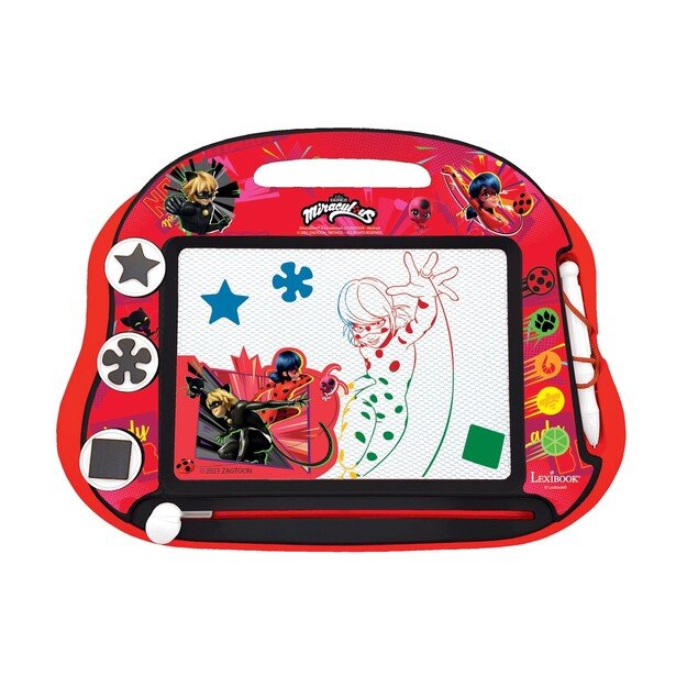 Lexibook - Miraculous Magnetic  Drawing Board with accessories (CRMI550)