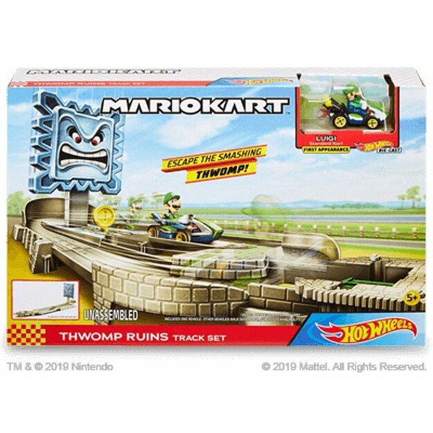 Hot Wheels -  Mariokart Thwomp Ruins Track set (GFY46)