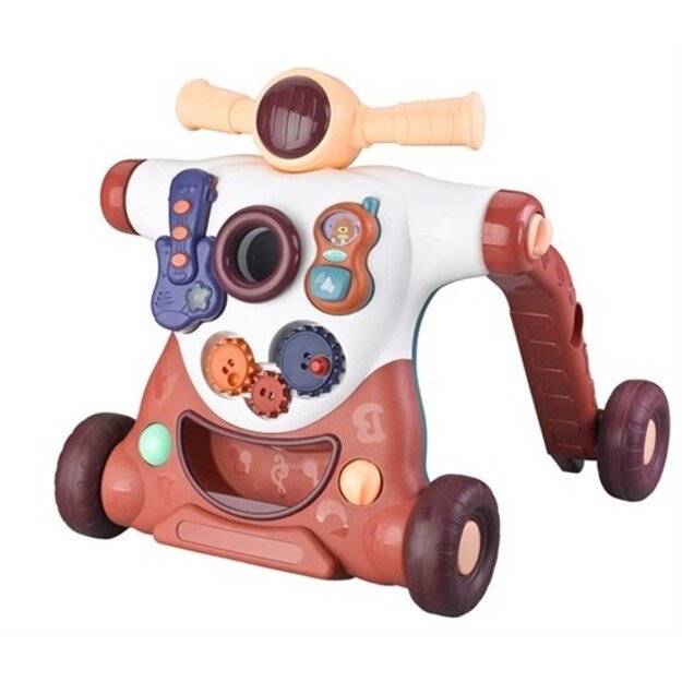 BabyDan - ActiSteps 4-in-1 Baby Activity Walker - Bordeaux