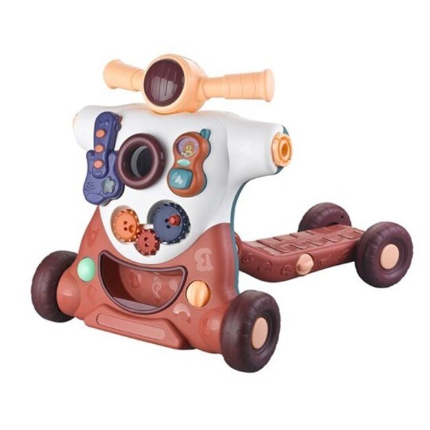 BabyDan - ActiSteps 4-in-1 Baby Activity Walker - Bordeaux