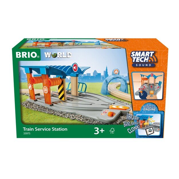 BRIO - Smart Tech Sound Train Service Station (33975)