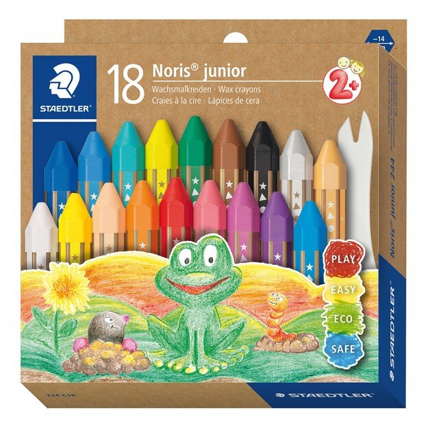 Staedtler - Noris Junor Wax color, 18 pcs. (+2 years) (224 C18)