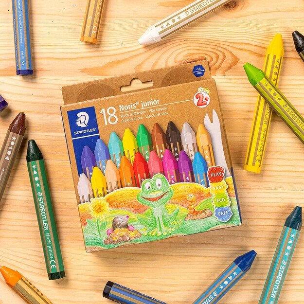Staedtler - Noris Junor Wax color, 18 pcs. (+2 years) (224 C18)