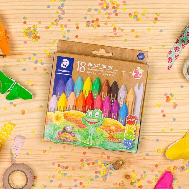 Staedtler - Noris Junor Wax color, 18 pcs. (+2 years) (224 C18)