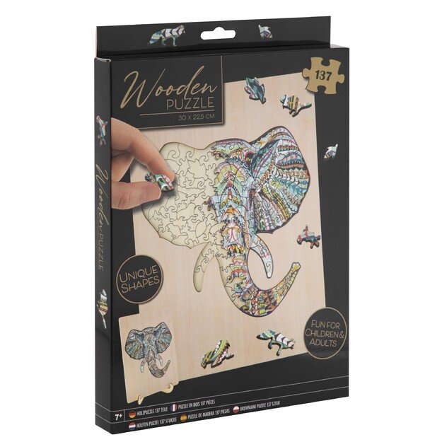 Grafix - Wooden Puzzle - Elephant (137 pcs) (400072)