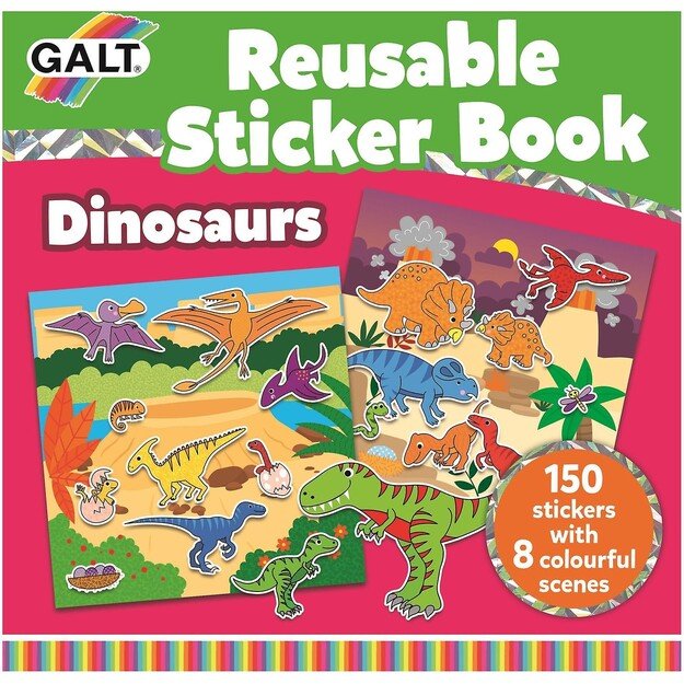 Galt - Reusable Sticker Book - Dinosaurs (55-1005101)