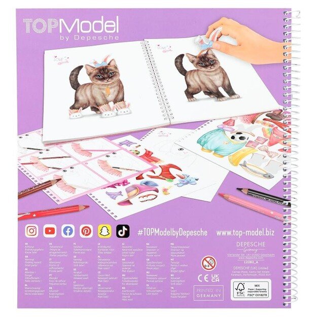 TOPModel - Create Your  -Kitty Colouring Book (412282)