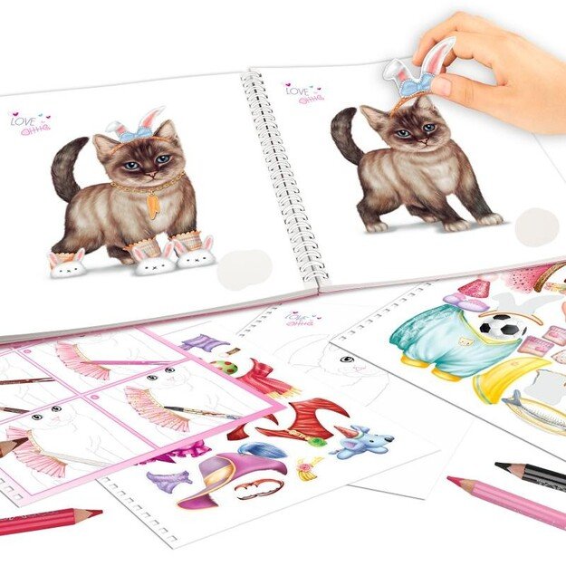 TOPModel - Create Your  -Kitty Colouring Book (412282)