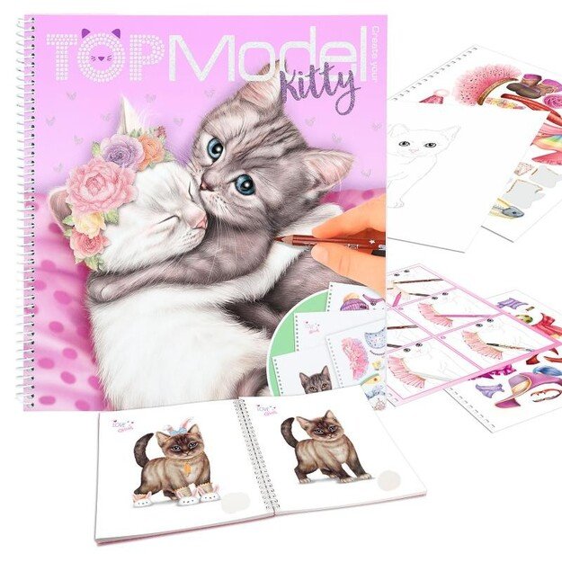 TOPModel - Create Your  -Kitty Colouring Book (412282)