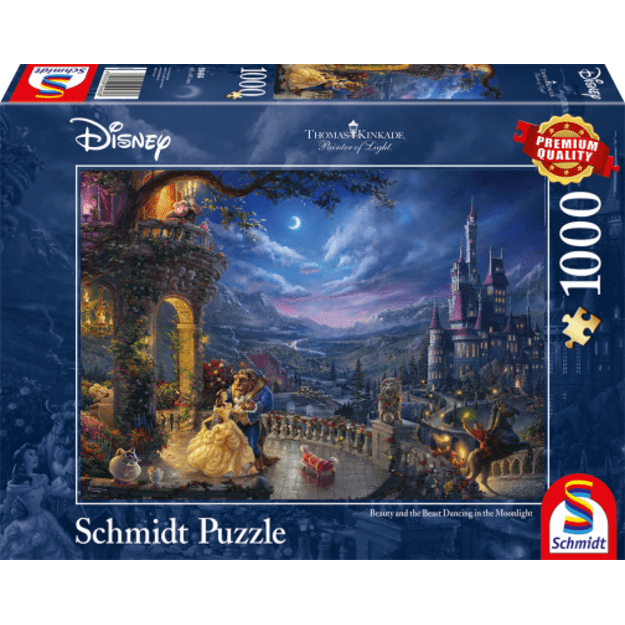 Schmidt - Thomas Kinkade: Disney - The Beauty and the Beast Dancing in the Moonlight (1000 pieces) (SCH4848)