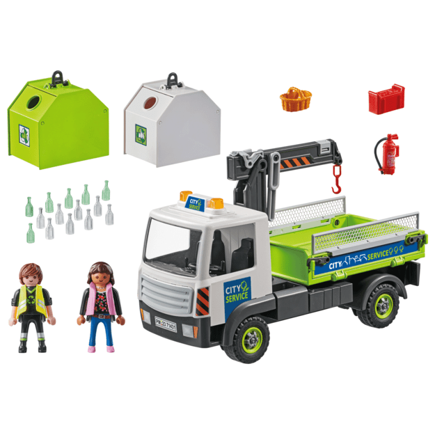 Playmobil - Waste glass truck with container (71431)