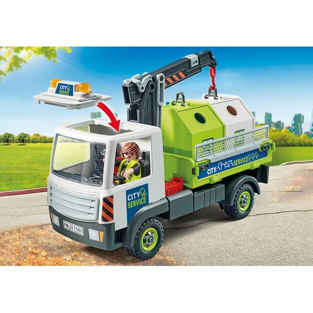 Playmobil - Waste glass truck with container (71431)