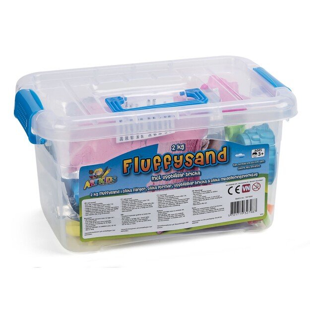 ArtKids - Fluffy Sand - Large bucket set (32798)