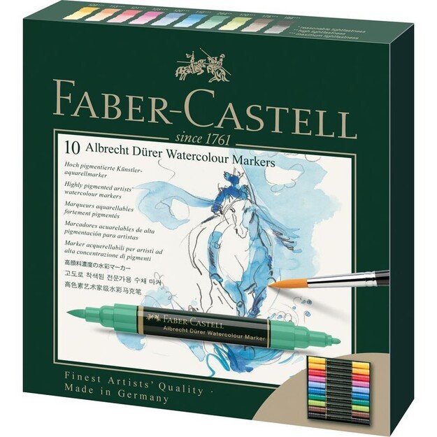 Faber-Castell - Albrecht Dürer Watercolour Marker, wallet of 10