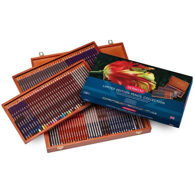 Derwent - Inktense Pencils - 120 pc in wooden box