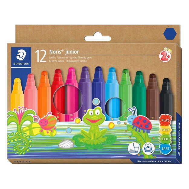 Staedtler - Noris Junior Marker, 12 pcs (+2 years) (329 C12)