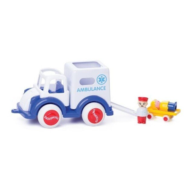 Viking Toys - Jumbo ambulance with 2 people + 1 stretcher (130005)