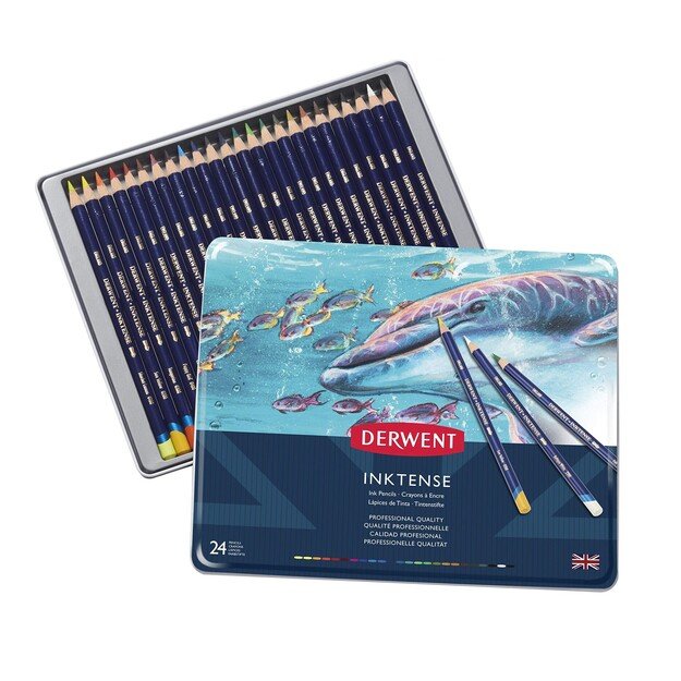 Derwent - Inktense Pencils, 24 Tin