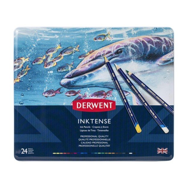 Derwent - Inktense Pencils, 24 Tin