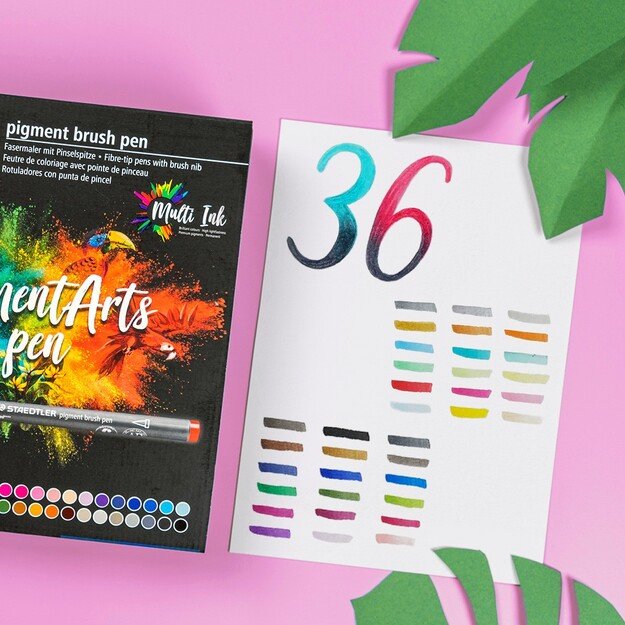 Staedtler - Brush Pen Pigment, 36 pcs (371 C36)