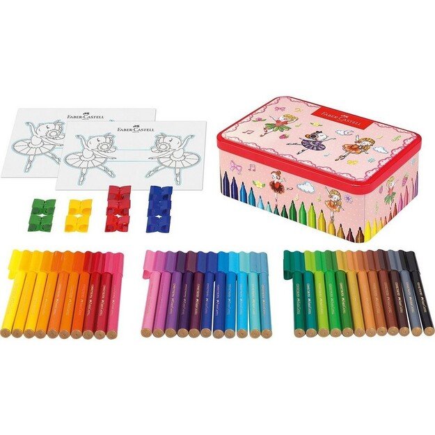 Faber-Castell - Connector Fibre-tip Pen - Ballerina Box, 33 pcs.  (155534)