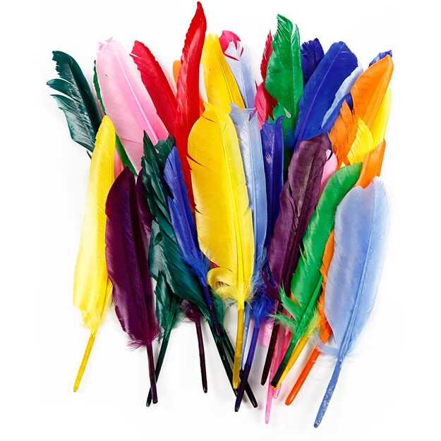 DIY Kit - Feathers 17-20 cm (250 pcs) (51675)