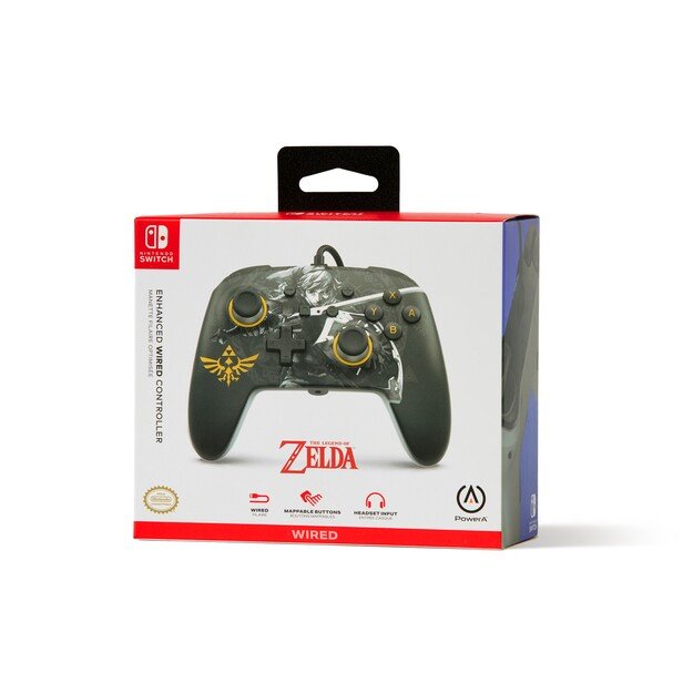 PowerA Enhanced Wired Controller for Nintendo Switch - Battle-Ready Link