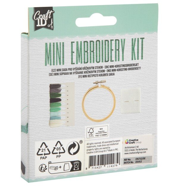 Craft ID - Mini embroidery kit - Car (CR1712)