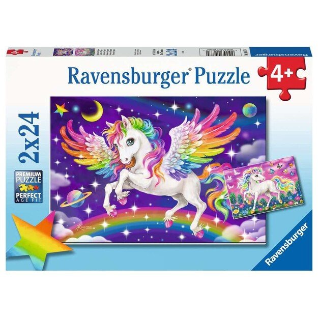 Ravensburger - Unicorn And Pegasus 2x24p - (10105677)