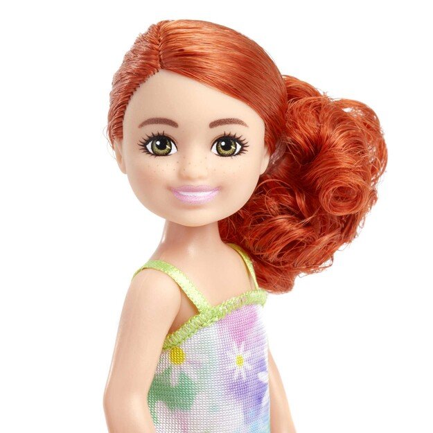 Barbie - Chelsea and Friends Doll - Floral Dress With Red Hair (HNY56)