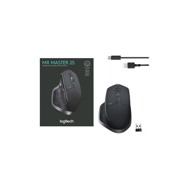 Logitech - MX Master 2S Bluetooth Edition Wireless Mouse - GRAPHITE