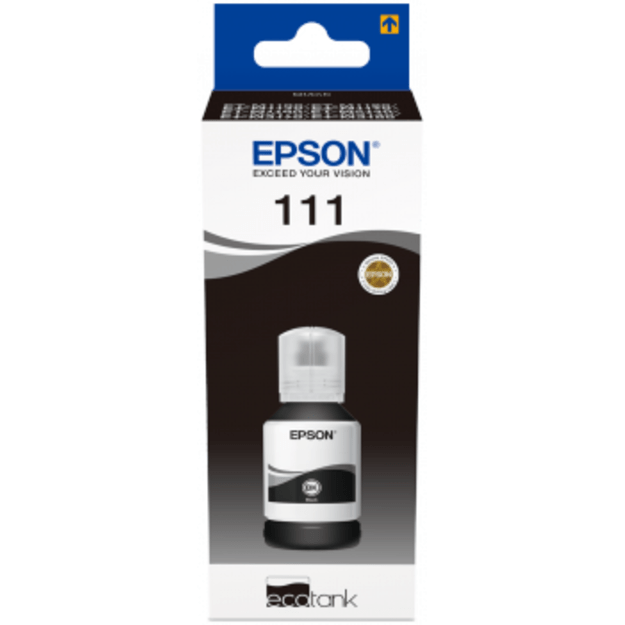 Epson - T111 EcoTank Pigmented Black Ink Bottle