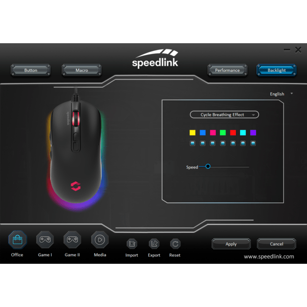 Speedlink - Taurox Gaming Mouse - Black