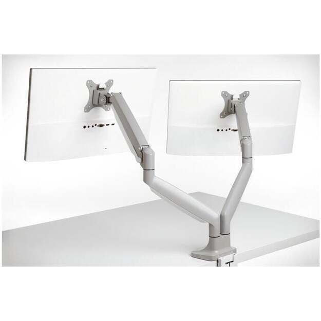 Kensington - SmartFit One-Touch Monitor arm Dual - Light grey