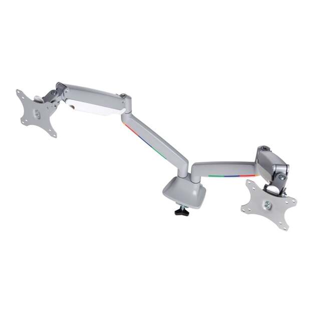 Kensington - SmartFit One-Touch Monitor arm Dual - Light grey