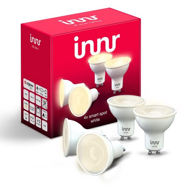 Innr - Smart Spot GU10 White - 4-Pack RS 226-4 - Zigbee