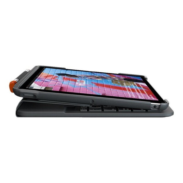 Logitech - Slim Folio for iPad 7-8-9th GRAPHITE