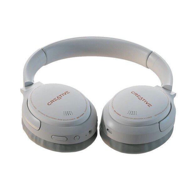 Creative - Zen Hybrid Wireless Over-ear Headphones ANC, White