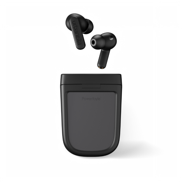 Urbanista - Phoenix - Solar Charging In-Ear Headphones - Midnight Black