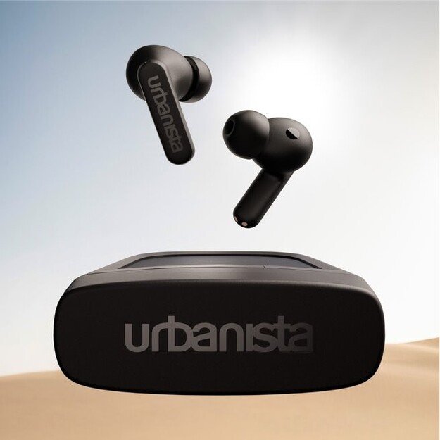 Urbanista - Phoenix - Solar Charging In-Ear Headphones - Midnight Black