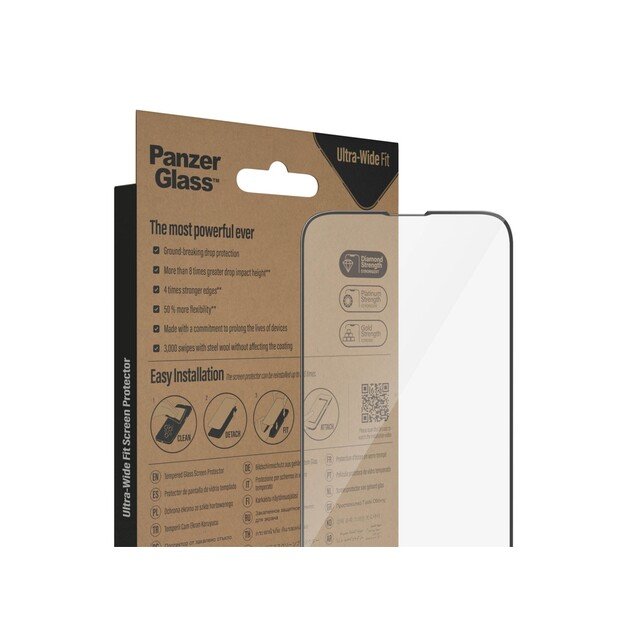 PanzerGlass - Screen Protector Apple iPhone 14 - 13 - 13 Pro - Ultra-Wide Fit