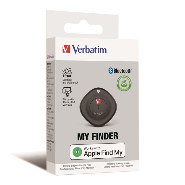 Verbatim - My Finder Bluetooth Tracker, Black (1-pack)