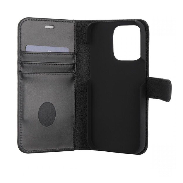 RadiCover - Radiation Protection Wallet Vegan Leather 2in1 iPhone 14 PRO Exclusive Black