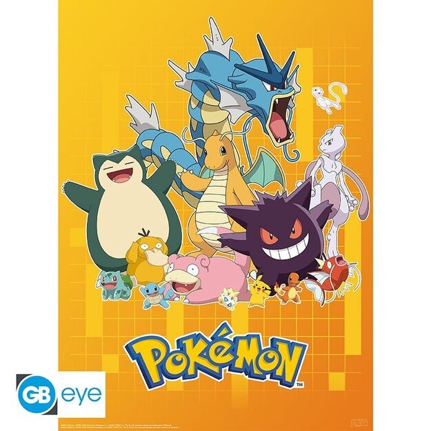 POKEMON - Set 2 Posters - Colourful Characters (52x38)