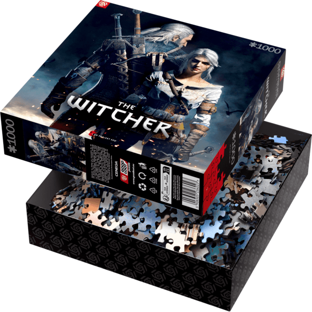 GAMING PUZZLE: THE WITCHER (WIEDŹMIN): GERALT AND CIRI PUZZLES - 1000